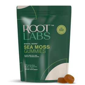 Gummies de Mousse de Mer ROOT LABS, emballage avant avec 120 gummies