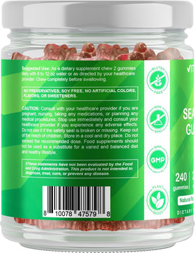 Gummies de Mousse Irlandaise Vitamatic avec goût de framboise