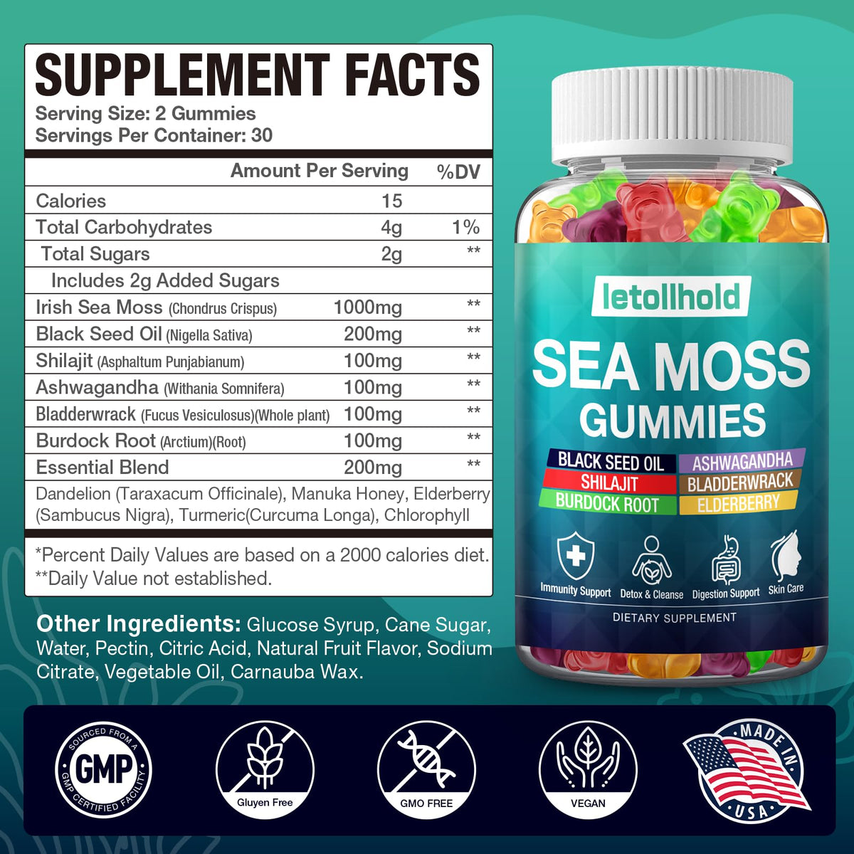Gummies de Mousse Marine Bio letollhold ouvertes