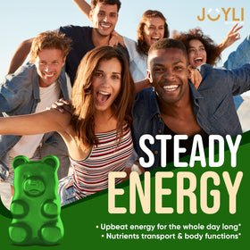 Gummies de mousse marine JOYLI Nutrition, présentation sur une table