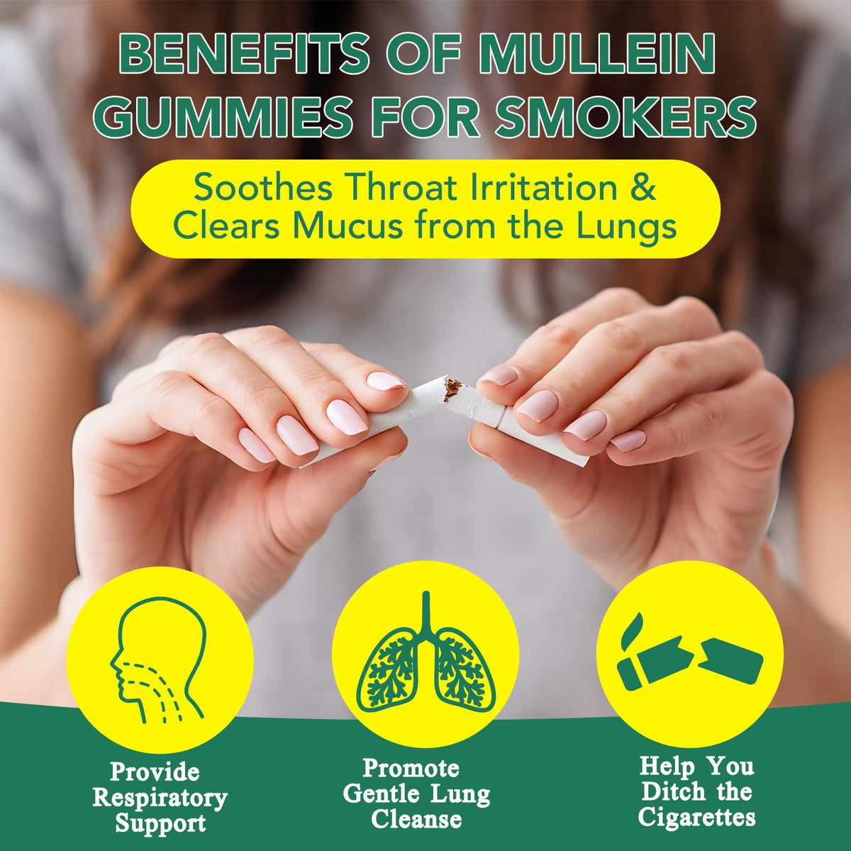 Gummies de Mullein MXCZBSM avec des ingrédients naturels