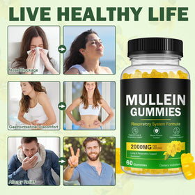Gummies de Mullein Ruduwu dans un bocal en verre