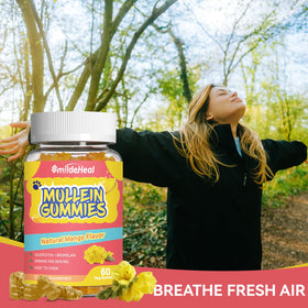Gummies de Mullein SmildeHeal dans une main