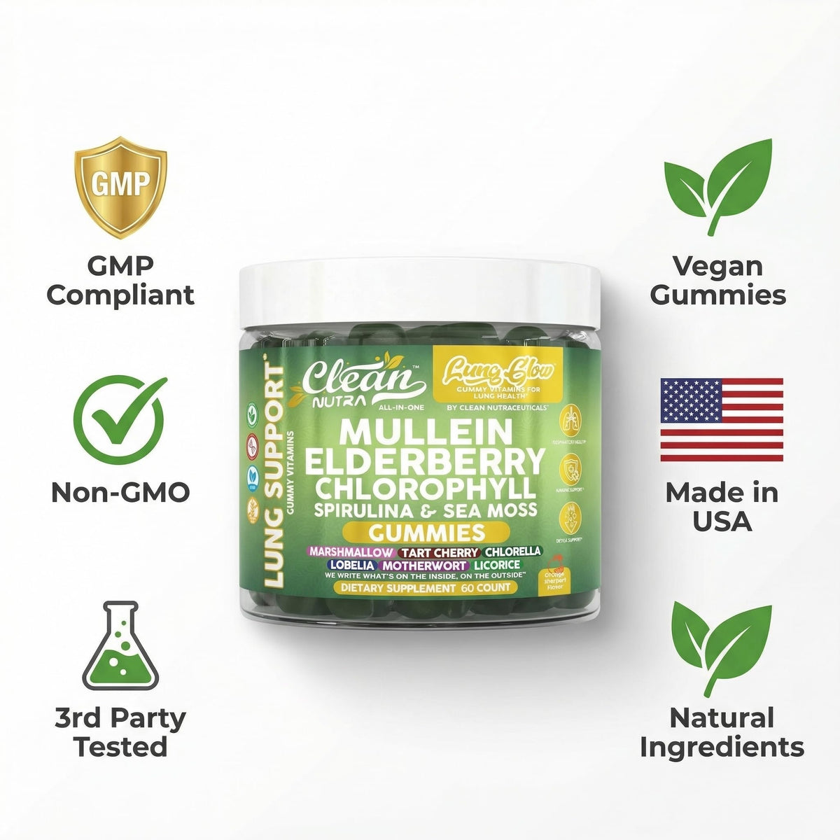 Gummies de Mullein sur une assiette, prêtes à être consommées