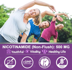 Gummies de Nicotinamide 500mg NEVISS dans une main