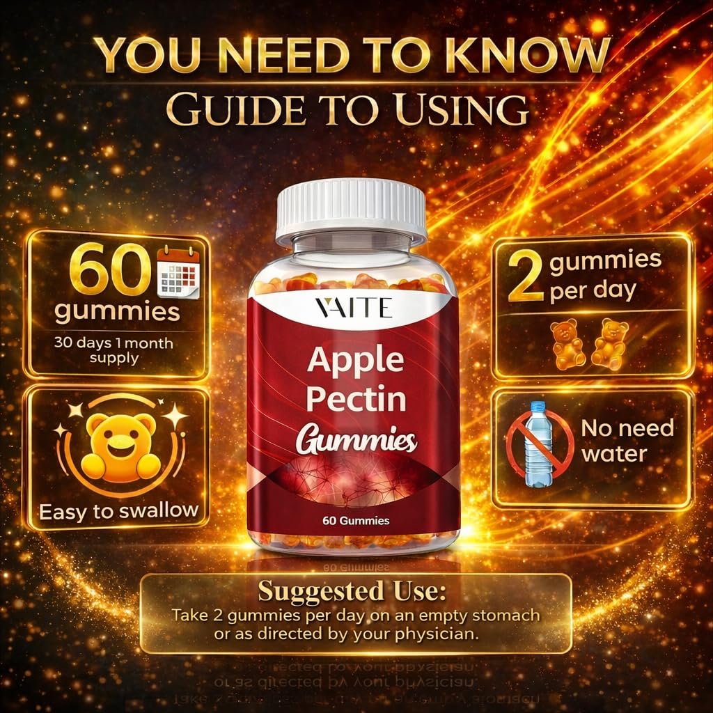 Gummies de pectine de pomme VAITE sur une table
