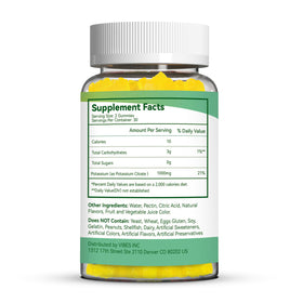 Gummies de potassium Agumoon 1000mg, illustration des composants