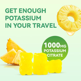 Gummies de potassium Agumoon 1000mg, prise en main