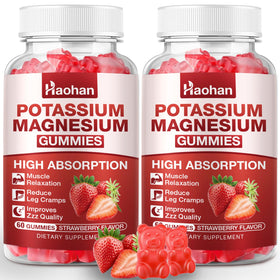 Gummies de Potassium et Magnésium Haohan 120 unités, vue de face