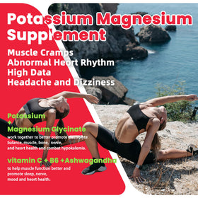 Gummies de Potassium et Magnésium NUTRAGOGO sur une table