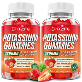 Gummies de Potassium GrnLife 1200mg vue avant avec emballage