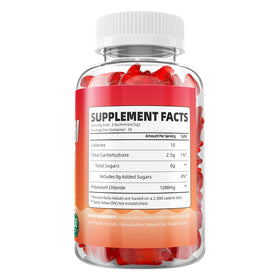 Gummies de Potassium GrnLife 1200mg vue de côté avec texture