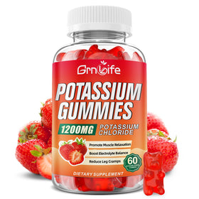 Gummies de Potassium GrnLife 1200mg vue de face avec emballage