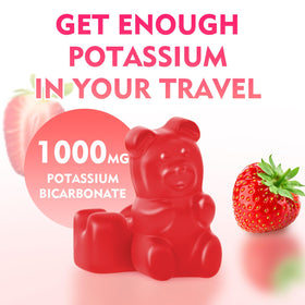 Gummies de potassium MEENCCD 1000mg arrières
