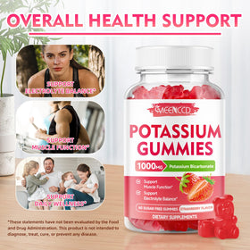 Gummies de potassium MEENCCD 1000mg goût fraise