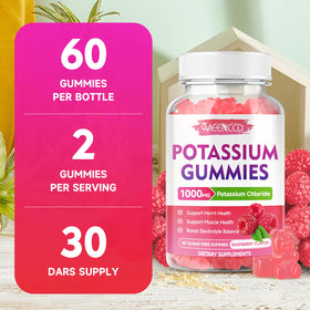 Gummies de Potassium MEENCCD 60 unités en vue rapprochée