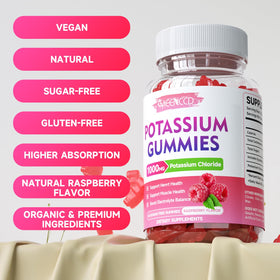 Gummies de Potassium MEENCCD 60 unités ouvertes