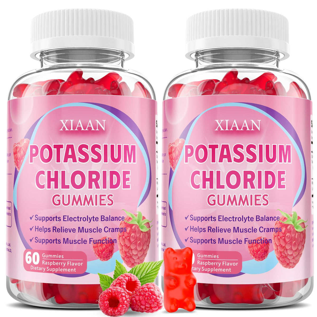 Gummies de potassium XIAAN 1500mg, emballage avant