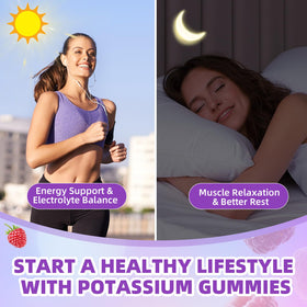 Gummies de potassium XIAAN, ingrédients naturels listés