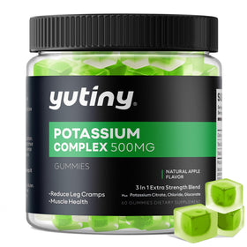 Gummies de potassium Yutiny 500mg avec emballage devant