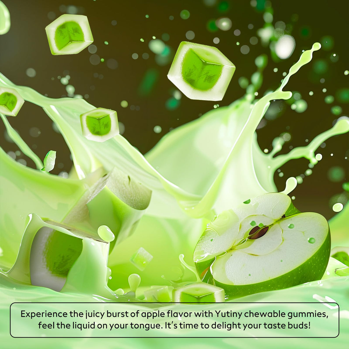 Gummies de potassium Yutiny, présentation à l'extérieur