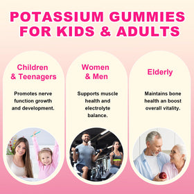 Gummies de Potassium YUULAI montrant la texture douce