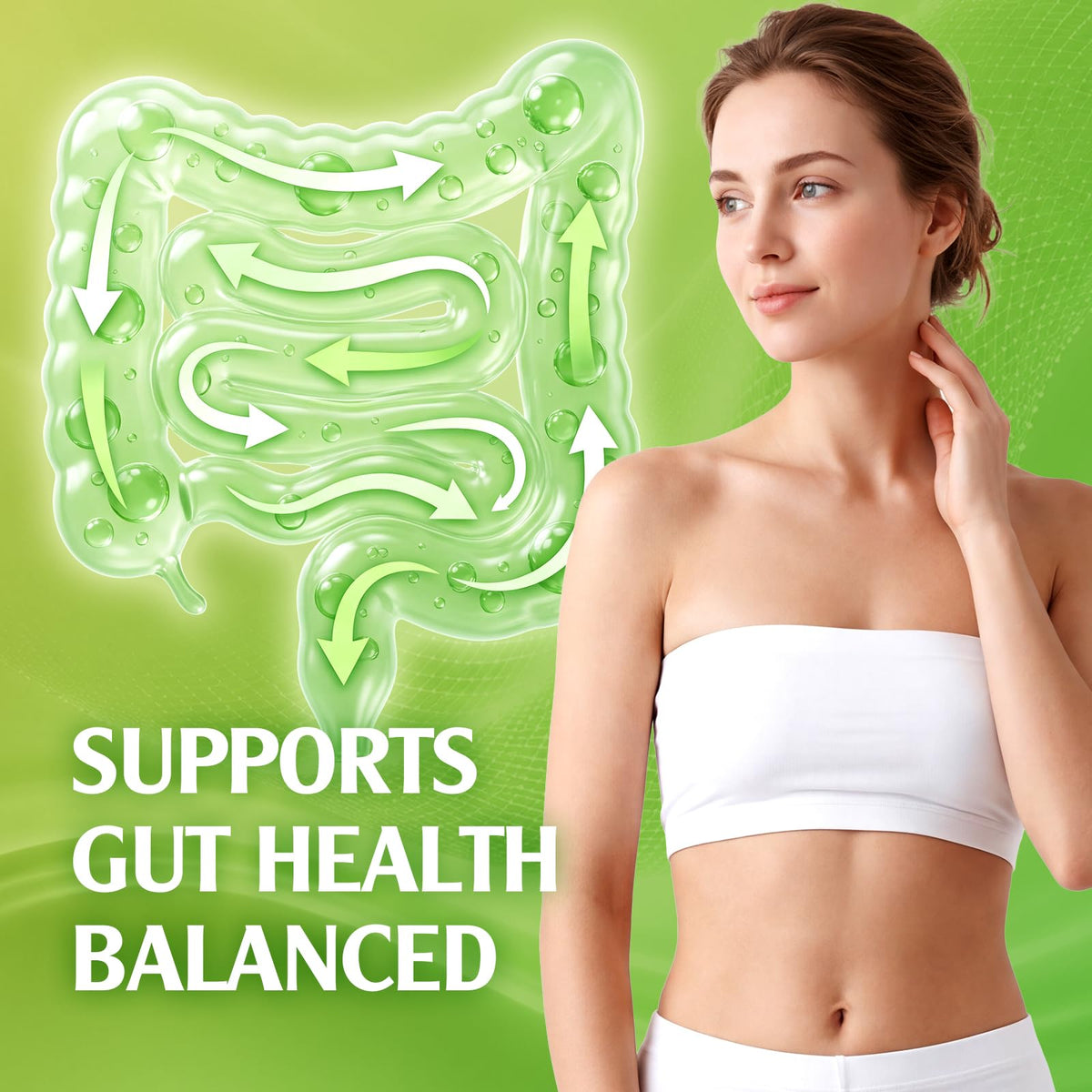 Gummies de psyllium GrnLife, mise en scène sur un fond naturel