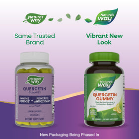 Gummies de Quercétine avec Zinc de Nature's Way, goût citron, vue de côté