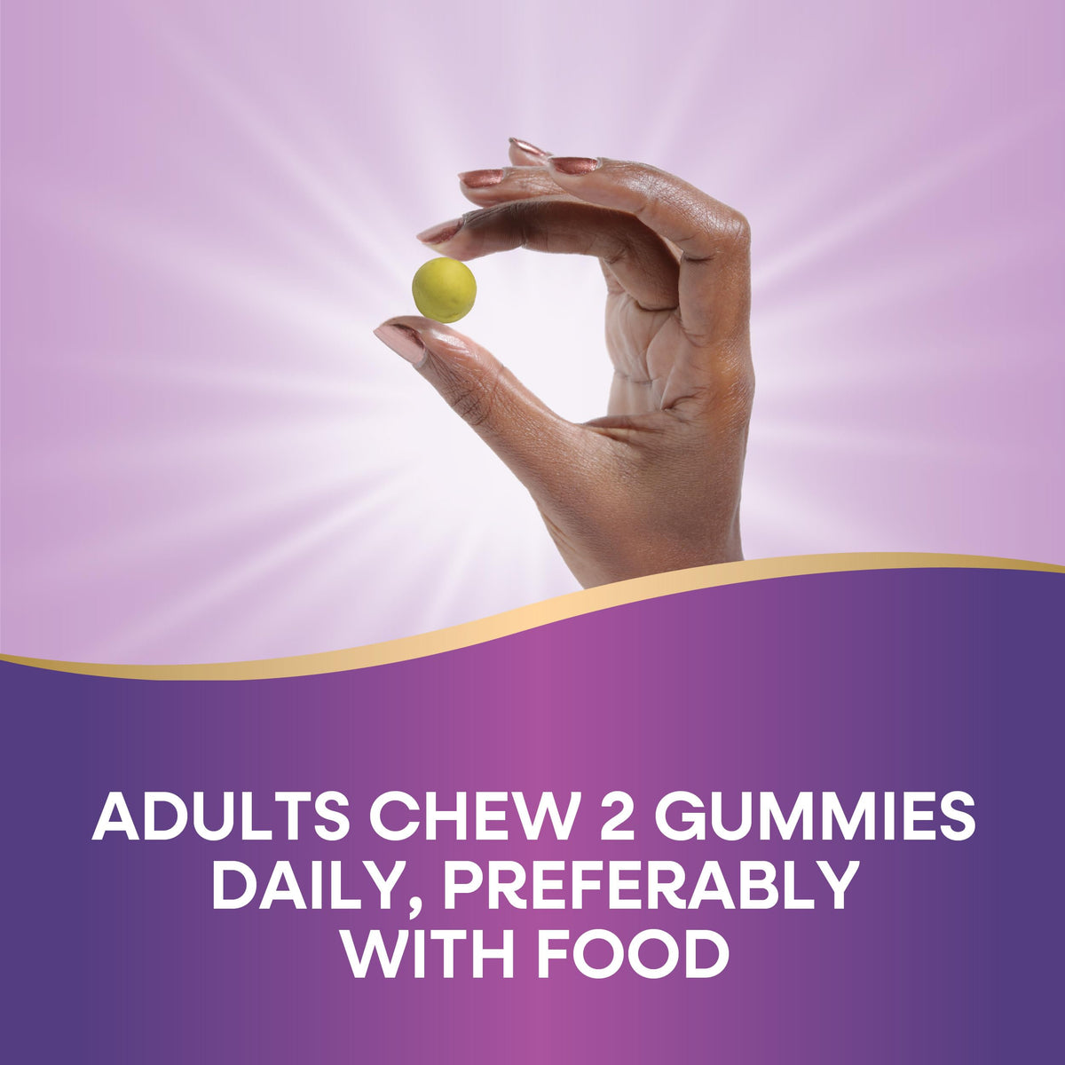 Gummies de Quercétine avec Zinc de Nature's Way, présentation sur une table
