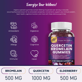 Gummies de Quercétine PAYAOCZ avec ingrédients naturels