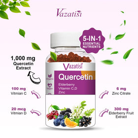 Gummies de Quercétine Vazatisi en gros plan
