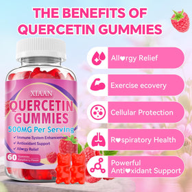 Gummies de quercétine XIAAN, détail de la texture
