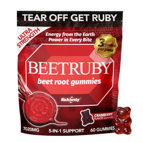 Gummies de racine de betterave KEHLUSTY 60 unités, vue de l'avant