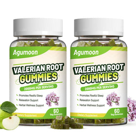Gummies de racine de valériane Agumoon 2000mg 120 unités vue de face