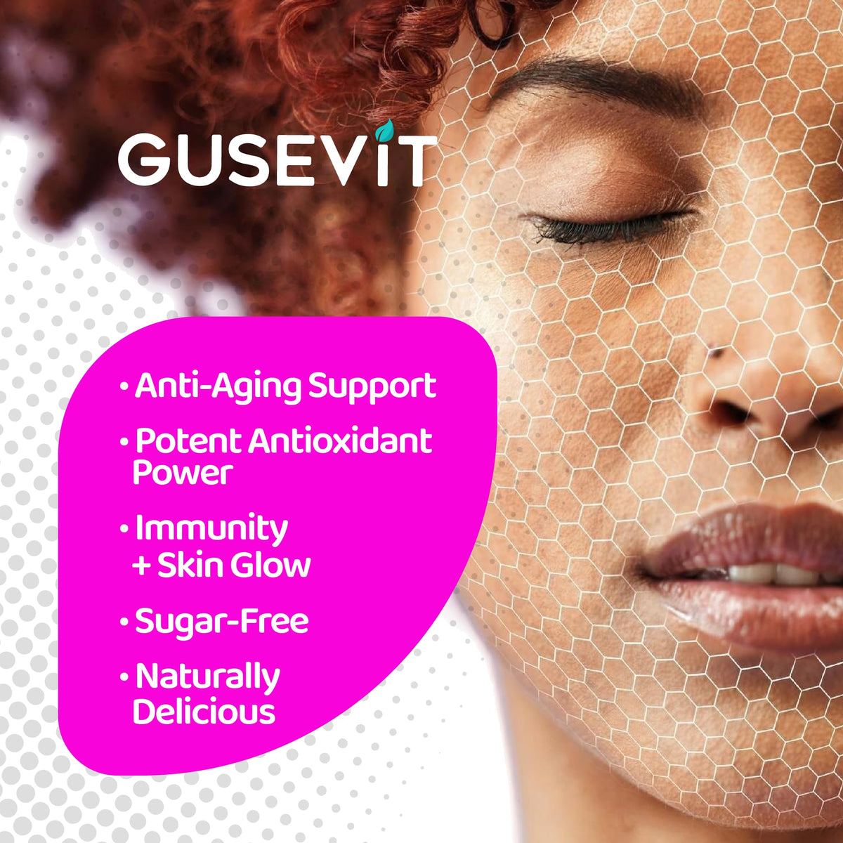 Gummies de Resvératrol Gusevit, présentation sur une table
