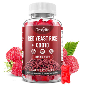 Gummies de riz rouge GrnLife avec CoQ10, vue avant