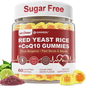 Gummies de riz rouge Nextdia avec CoQ10, vue de face