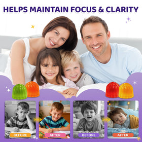 Gummies de Safran CFILIHTC avec étiquette visible