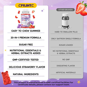 Gummies de safran CFILIHTC, prise en main par un enfant