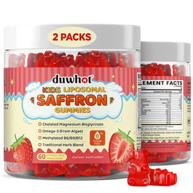 Gummies de safran liposomales duwhot pour enfants, paquet avant