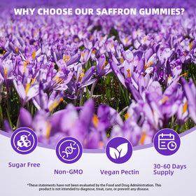 Gummies de Safran Mchokuu avec des ingrédients naturels