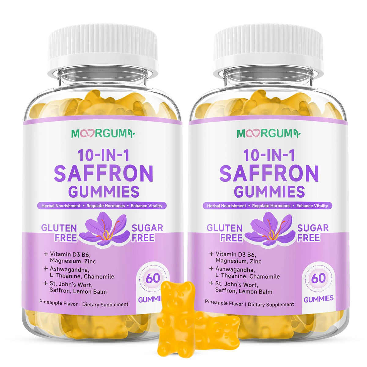 Gummies de Safran MOORGUMY pot de 120 gummies