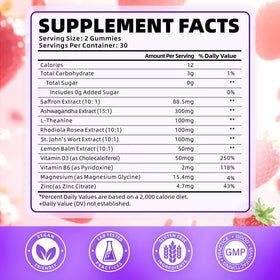 Gummies de Safran softbear 10-en-1 vue de côté