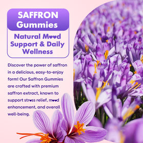 Gummies de Safran softbear avec informations nutritionnelles
