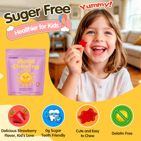 Gummies de Safran ZAXINERY montrant la couleur attrayante des gummies