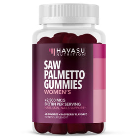 Gummies de Saw Palmetto à la framboise HAVASU NUTRITION, vue de face