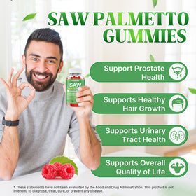 Gummies de Saw Palmetto HUUAYAO contenant 10 000 mcg de biotine