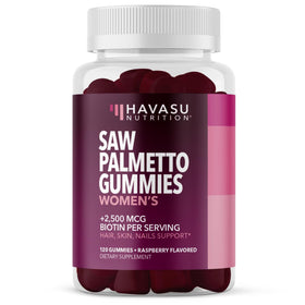 Gummies de Saw Palmetto pour Femmes HAVASU NUTRITION, pot de 120 gummies