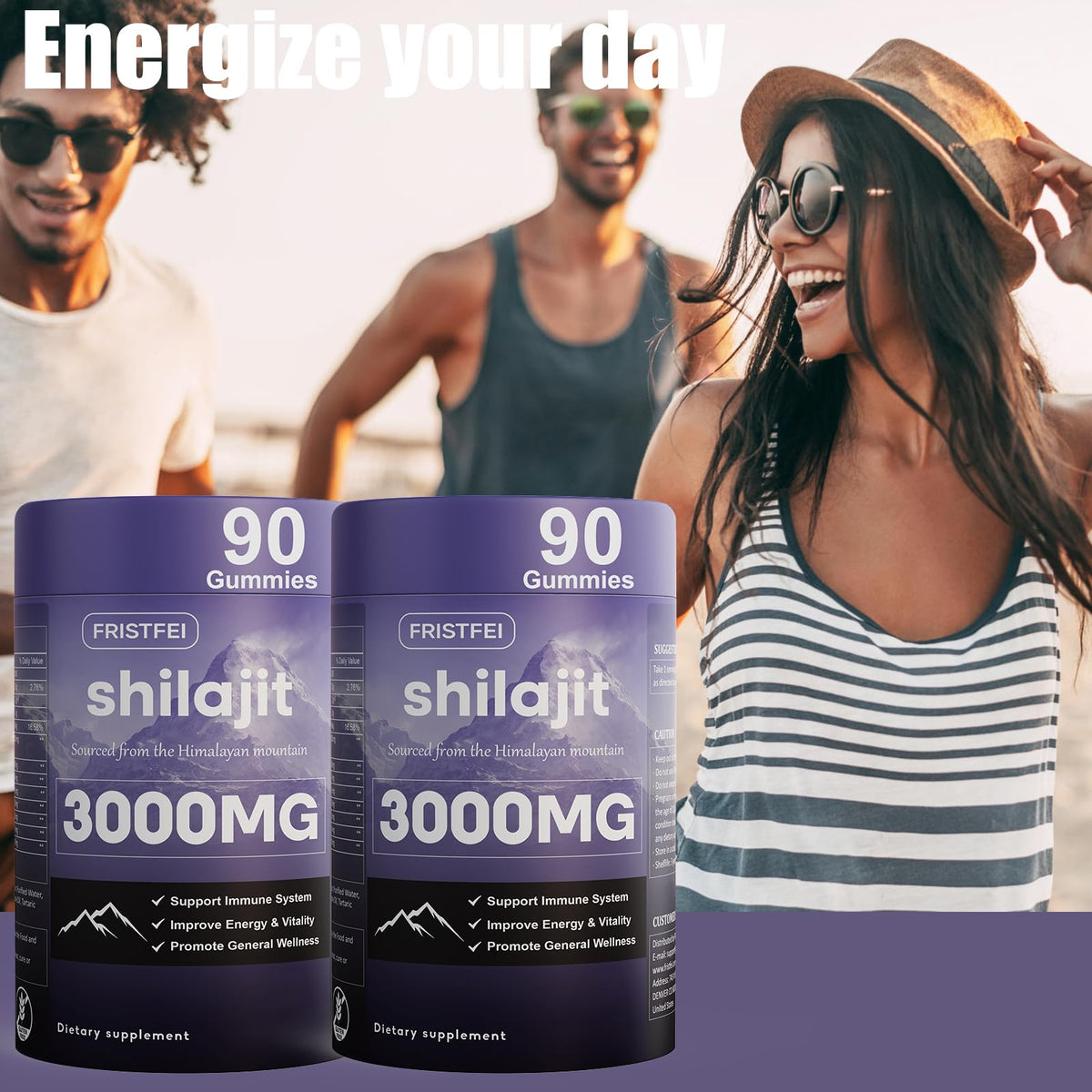 Gummies de shilajit Fristfei dans un environnement de vie active