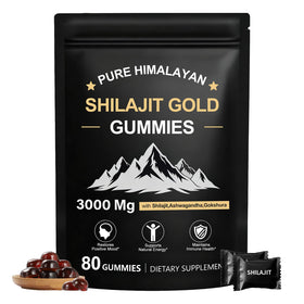 Gummies de Shilajit Tideon 80 Gummies vue avant avec emballage